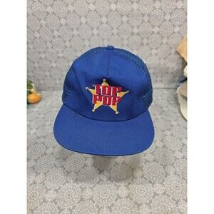 Vintage Top Pop Blue Trucker Hat Snapback‎ Adjustable Baseball Cap